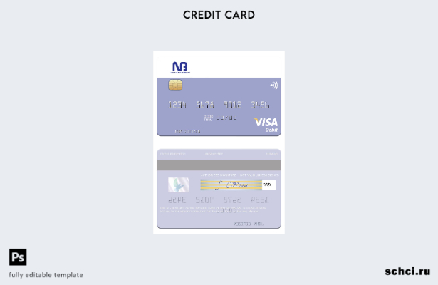 цифровая загрузка шаблона дебетовой карты Visa Национального банка Малави Малави